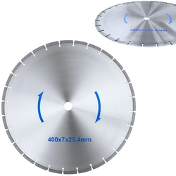 A circular saw blade for cutting stone with a diamond blade, dia. 400 / 25.4mm