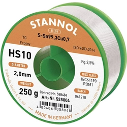 Lead-free solder tin Stannol HS10 2510 535769