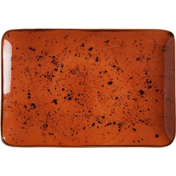 Dahlia rectangular plate