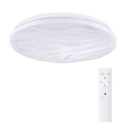 Solight LED ceiling light Wave, 30W, 2100lm, dimmable, chromaticity change, remote control, WO736