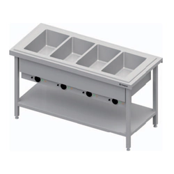 4XGN1 / 1 four-chamber water bain-marie stand