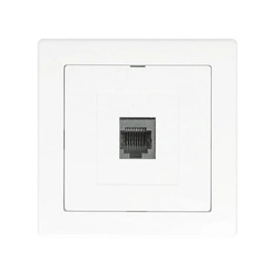 Computer socket p / t 8pin krone LSA + terminal with frame - white