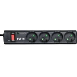 Eaton Protection Strip surge protection power strip 4 sockets 1 m black (PS4F)