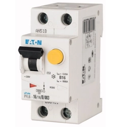 Combination circuit breaker 6kA PFL6-16/1N/B/3 AC type