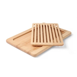 A bread board with a removable grill, dimensions 480x325x25 mm