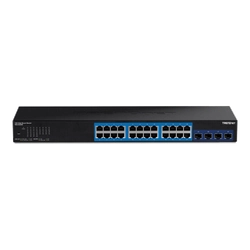 Switch Web Smart Managemet 24 Gigabit ports, 4 SFP+ ports 10G - TRENDnet TEG-30284