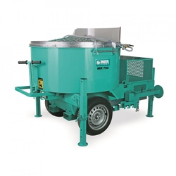 Planetary mixer IMER Mix 750, capacity 750 l, tank diameter 1300 mm, 400V motor, 4 kW