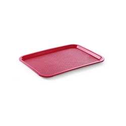 Serving tray made of red polypropylene, 305x415 mm, Hendi
