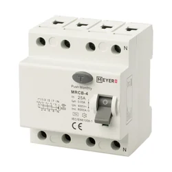 4P 25A/30mA AC Disjoncteur différentiel MEYER+