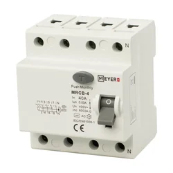 4P 40A/30mA AC MEYER+ disjuntor de corrente residual