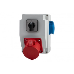 Switchgear, RS-KOMBI socket 16/5, 230V, switch L/P(16A)