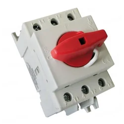 Rotary modular switch 3 pole 100A 0-1 ON-OFF IP20 mounting on rail or with screws