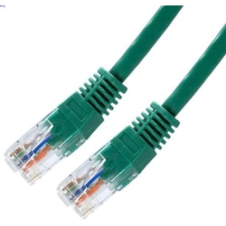 Patch cable Cat5E, UTP - 1m, green