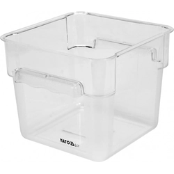 POLYCARBONATE CONTAINER 6L SQUARE YATO | YG-00522