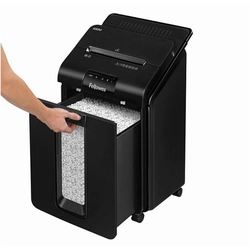 Micro Fellowes AutoMax100M Black Paper Shredder with Cutting