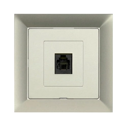 Telephone socket p / t 6pin krone LSA + terminal, with a frame - sand