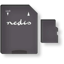 Nedis 32GB MMSD32100BK microSDHC UHS-I CL10 Memory Card + Adapter