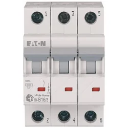 Eaton Circuit breaker 3P B 20A 6kA AC xPole Home HN‑B20/3 194882