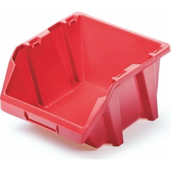 Plastic storage box BINEER SHORT 118x98x70mm red