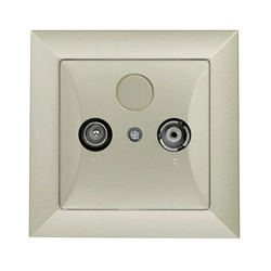 End subscriber socket "RTV" 6db p / t, with a frame - sand