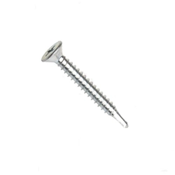 Din 7504-p self-drilling screw, countersunk head, phillips slot, steel, zinc white, 3.9x50