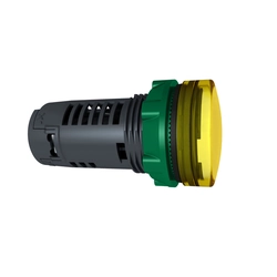 Indicator light complete Schneider Electric XB5EVB8 Yellow LED AC/DC Screw connection Round