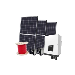 Sada P0 kW: LONGi Solar + FoxESS pro plochou střechu