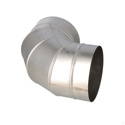 Flue elbow DN180, 90st for solid fuel boilers