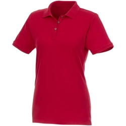 Women's Organic Recycled Polo Shirt Short Sleeves Beryl - Red with Frost Effect / XL