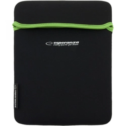 ET172G Neoprene tablet case 9.7 "black and green Esperanza