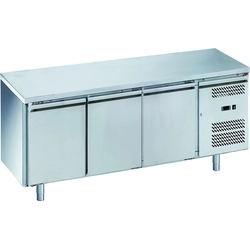 3-door refrigerated table | stainless steel | Snack 339 l