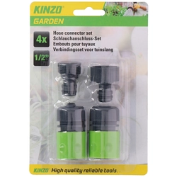 Kinzo - Connectors for garden hose 1/2 4 pcs.