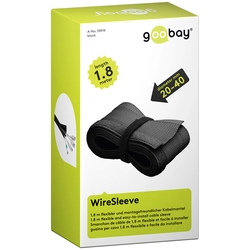 WireSleeve Goobay cable cover 1,8m Black