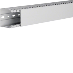 Slotted cable trunking system Hager HA760060 Slotted Bottom perforation Light grey
