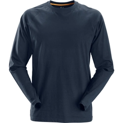 Męski T-shirt Snickers AllroundWork z długim rękawem - granatowy, rozmiar L