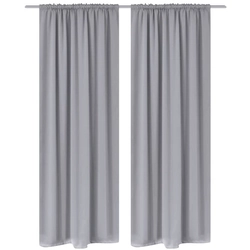 Gray blackout curtains, 135 x 245 cm, 2 pieces