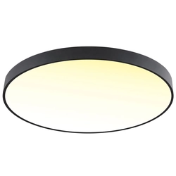 LEDsviti Black ceiling LED panel 400mm 24W warm white with sensor (13874)