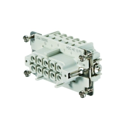 Contact insert for rectangular connectors Weidmüller 1204100000 Bus Thermoplastic 3 Screw connection Silver