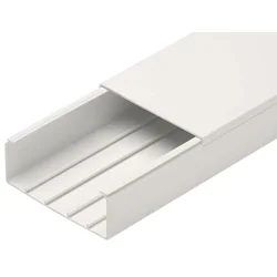 Cable channel bed gutter PVC 100x60mm 2 technopolymer meters IP40 IK06 Elettrocanali