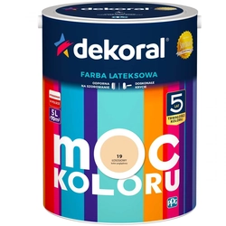 Farba Lateksowa Moc Koloru Łososiowy 5l Dekoral