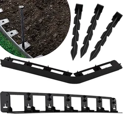 Lawn edging 436cm 8szt. + anchors 24szt.HD 7101