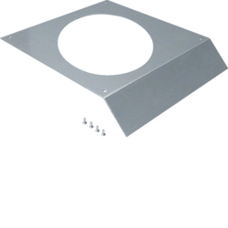 Cover on-floor duct Hager AKM400306R12 Cover one-sided bevelled Standard Round Steel