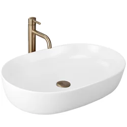 Rea CLEO countertop washbasin 61 WHITE MATT