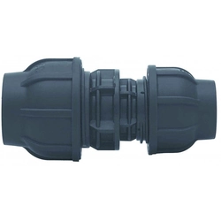 PP compression fitting 32x25 PN16, for PE pipes, black colour