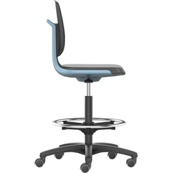 Bimos work chair Labsit 4, PU blue seat height 560-810 mm