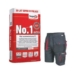 Set 8 Sopro bags No.1 400 22,5kg + Sopro work shorts