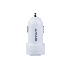 AVACOM car charger with two USB outputs 5V / 1A - 3.1A, white color