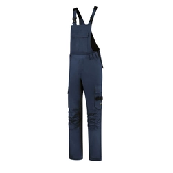 MALFINI Bib & Brace Twill Cordura Work trousers with lacis unisex Size: 50, Color: navy blue