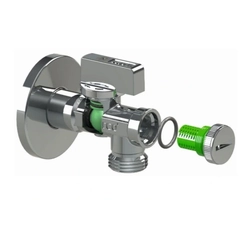 Arco Sena Angle ball valve, with anti-limescale filter, 1/2 M x 3/8 M, without clamp Code: 02402MAC