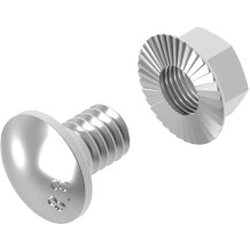 Truss head bolt + serrated flange nut SGKFM8x16 E90